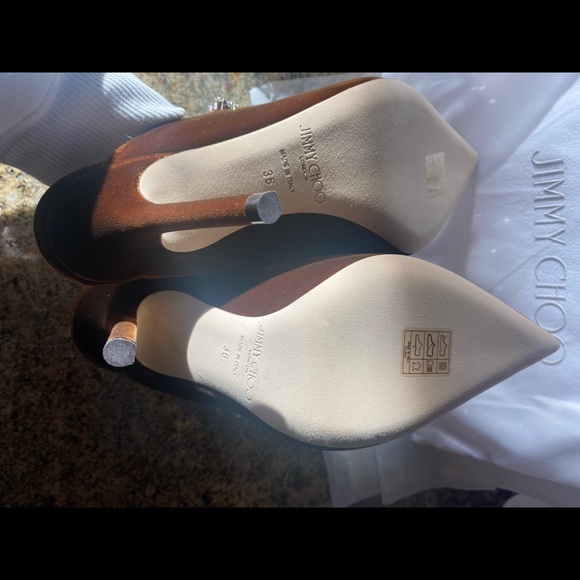 SOLD OUT Jimmy Choo Women's Bing 100 Pointed Toe Velvet High Heel Mules - Picture 5 of 9